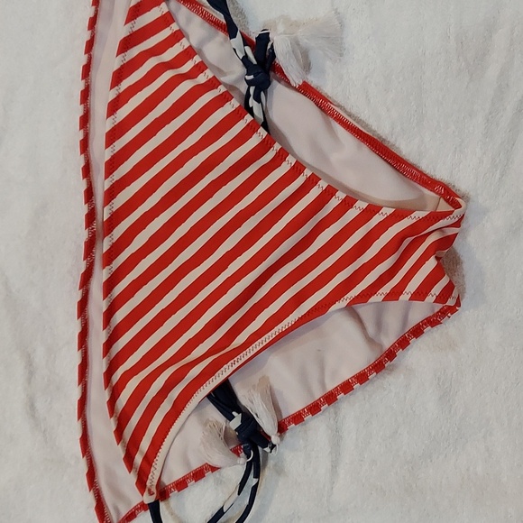 Lovely Adore Me American Flag Two Piece Bikini Size Bottom XL Top 38 D - Picture 3 of 11